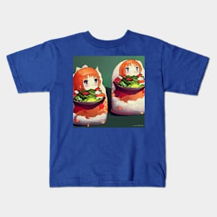 Kawaii Anime Sushi Kids T-Shirt